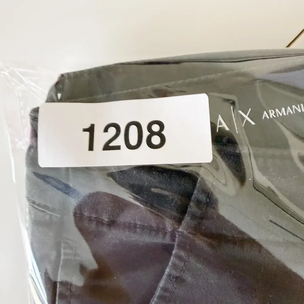 A|X Armani Exchange Slim Fit Chino Pants Black Mens - 33 33x30